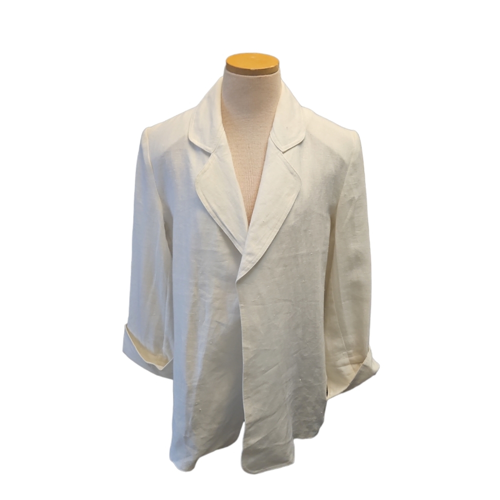 Vintage Tally Ho open front linen blazer